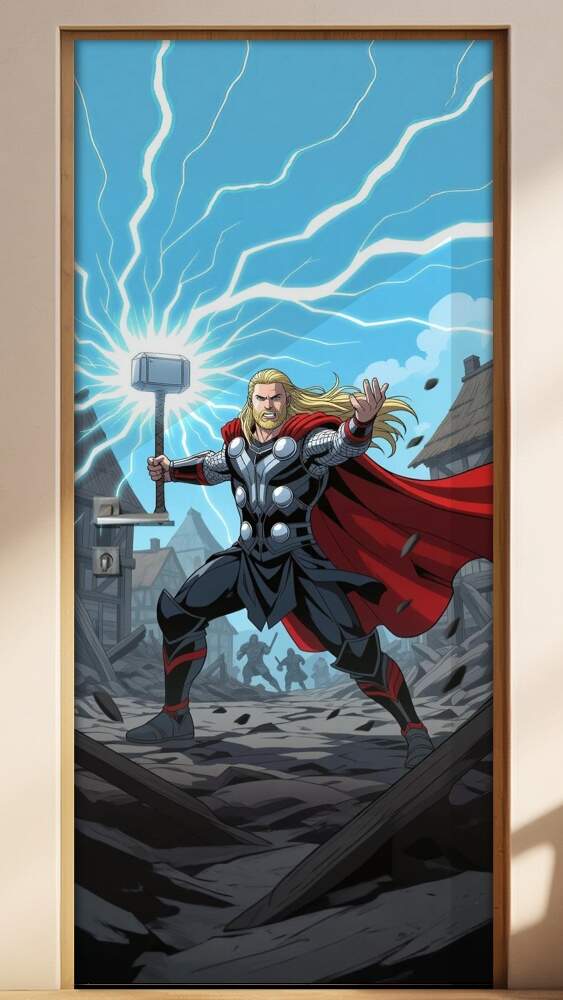 Adesivo de Porta Thor