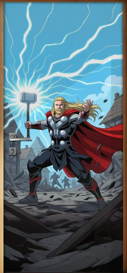 Adesivo de Porta Thor