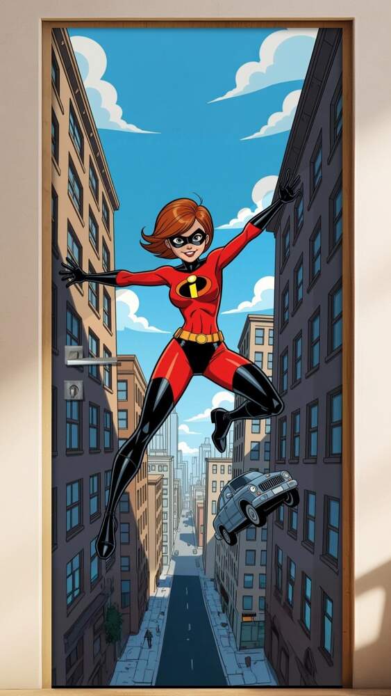 Adesivo de Porta Os Incr�veis