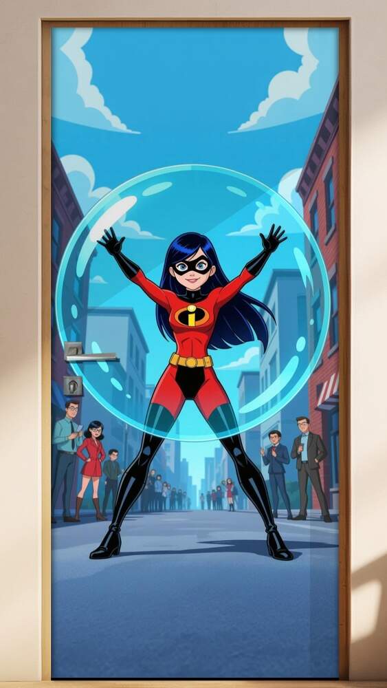 Adesivo de Porta Os Incr�veis