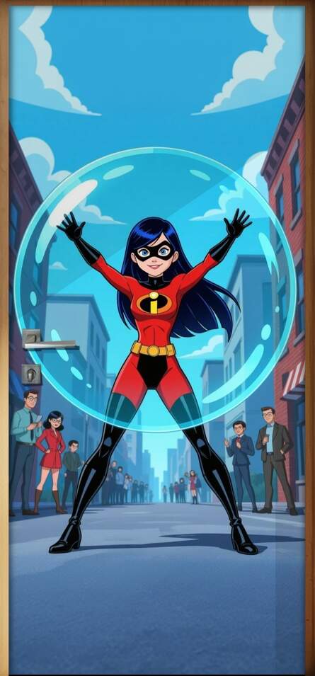 Adesivo de Porta Os Incr�veis