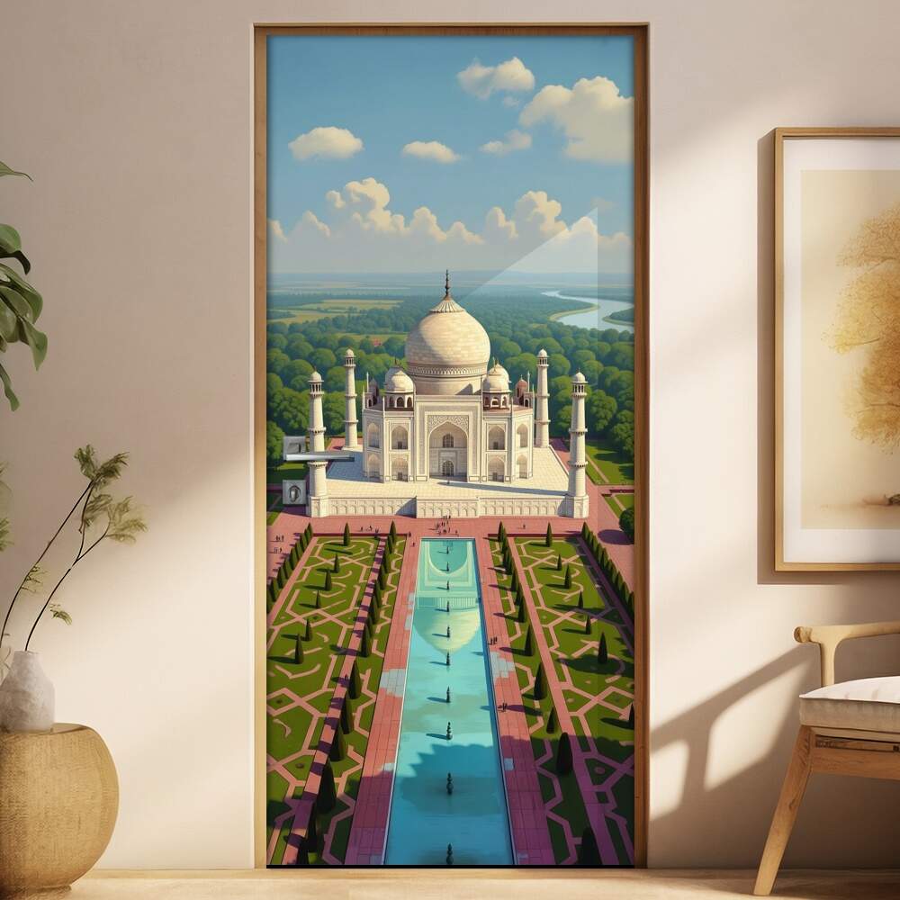 Adesivo de Porta Taj Mahal