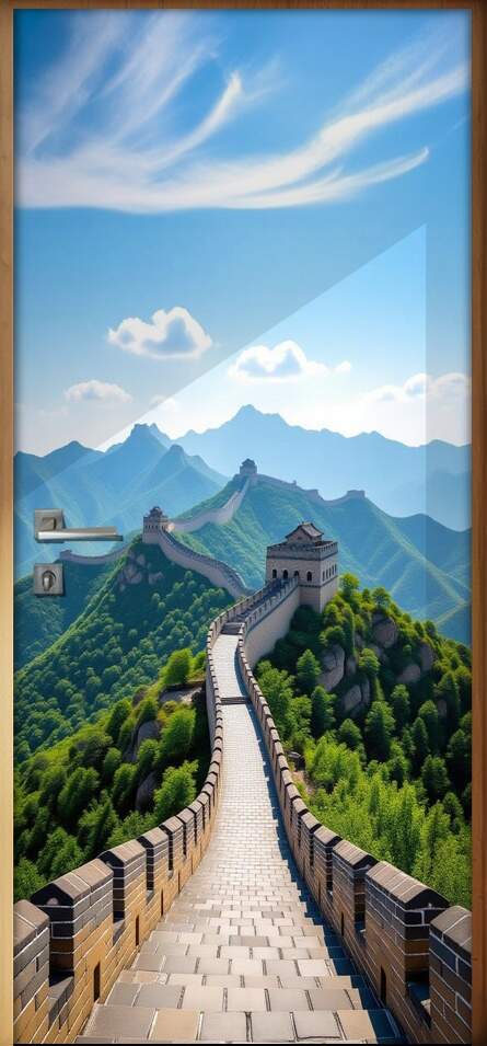 Adesivo de Porta Muralha da China