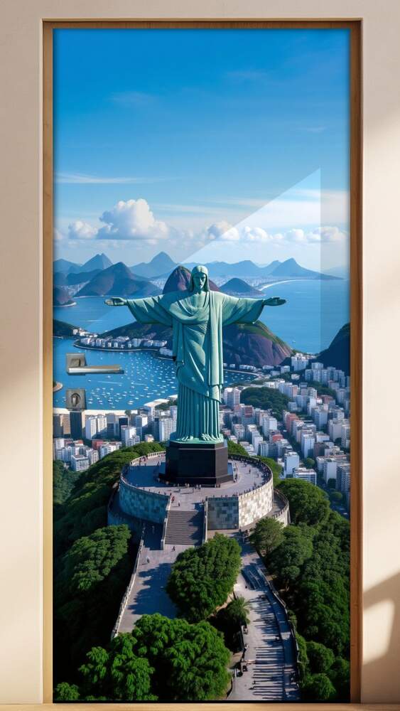 Adesivo de Porta Cristo Redentor