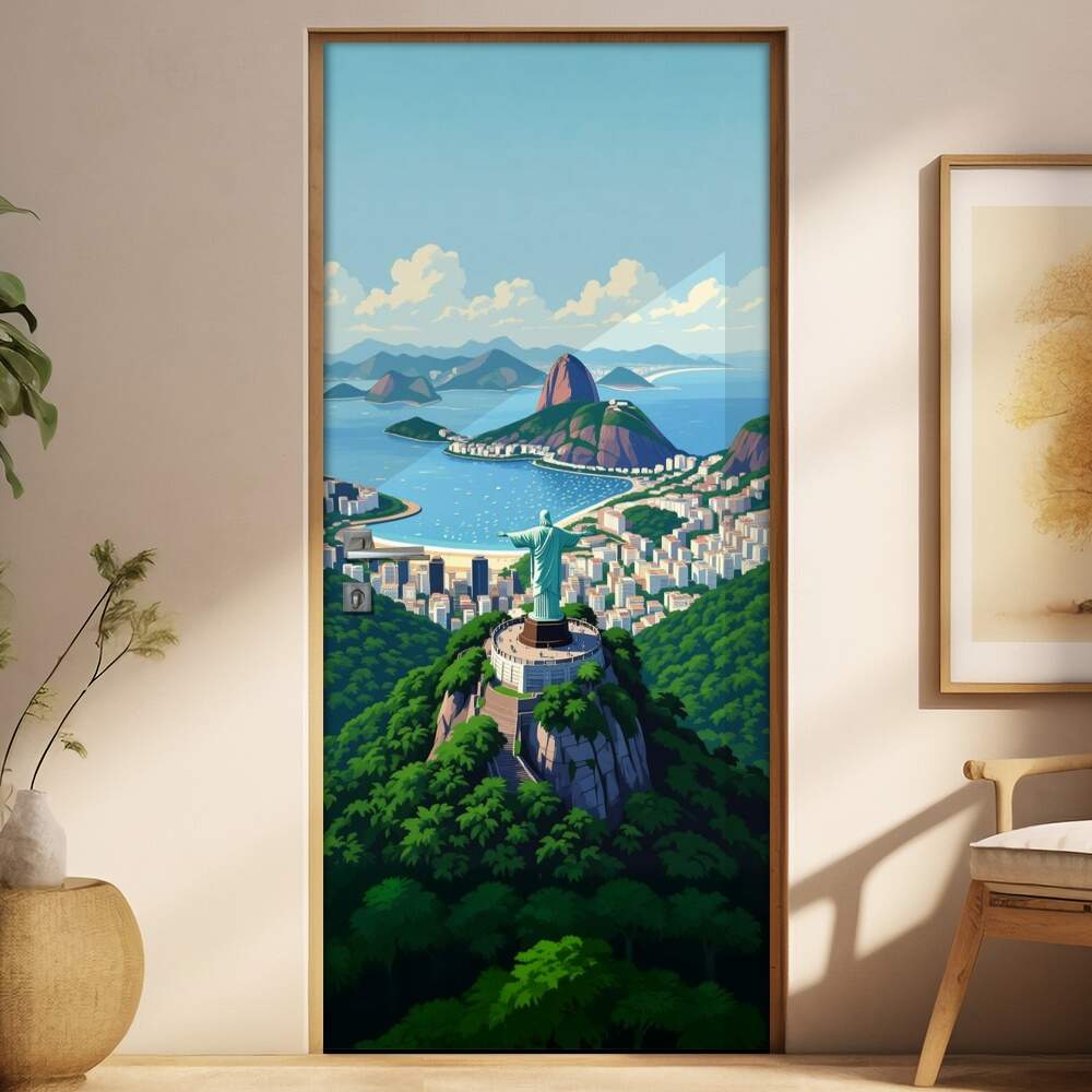 Adesivo de Porta Cristo Redentor