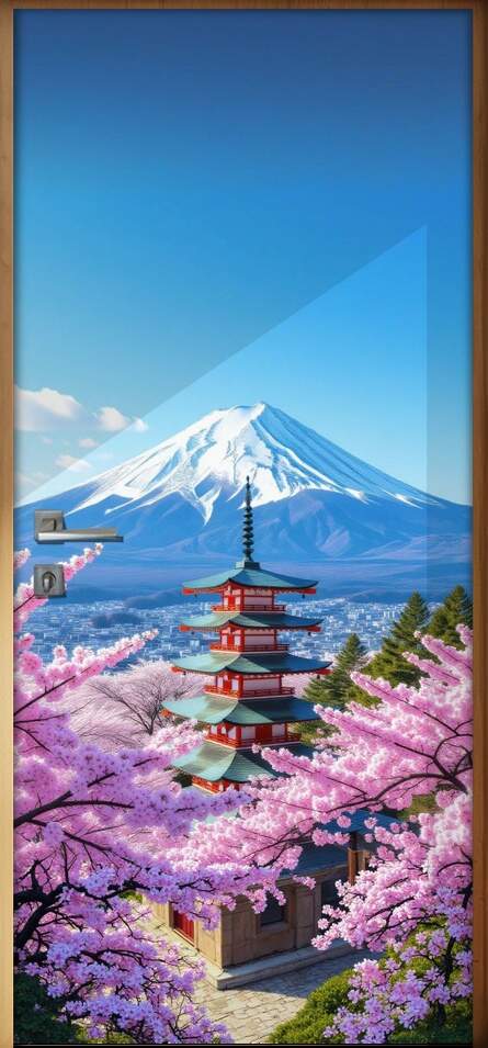 Adesivo de Porta Monte Fuji (Jap�o)