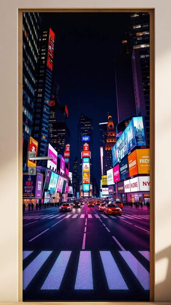 Adesivo de Porta Times Square (Nova York, EUA)