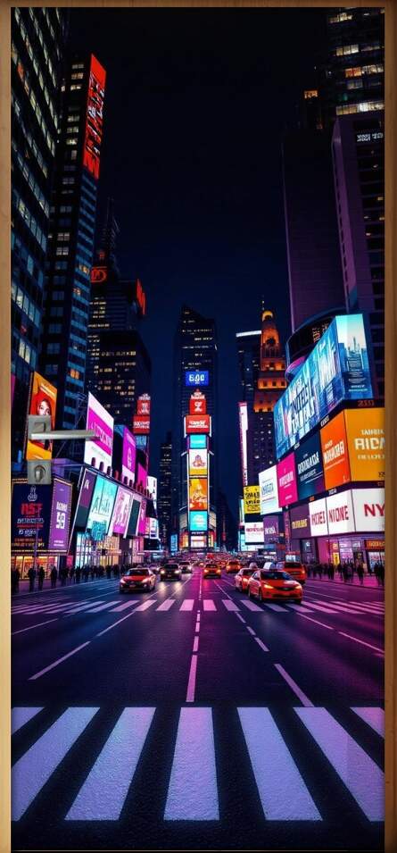 Adesivo de Porta Times Square (Nova York, EUA)