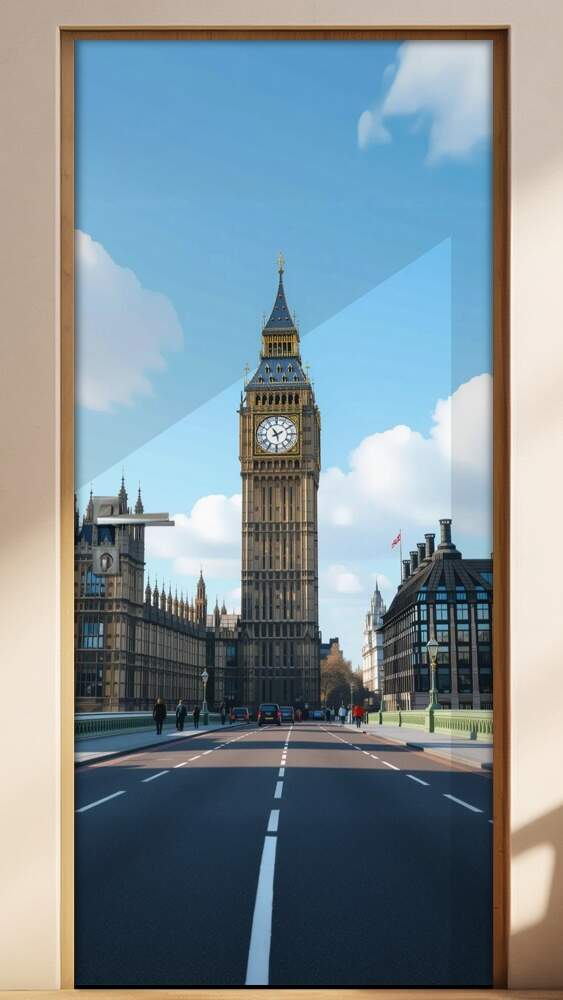 Adesivo de Porta Big Ben (Londres, Inglaterra)