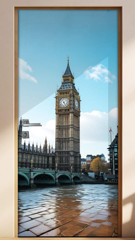 Adesivo de Porta Big Ben (Londres, Inglaterra)