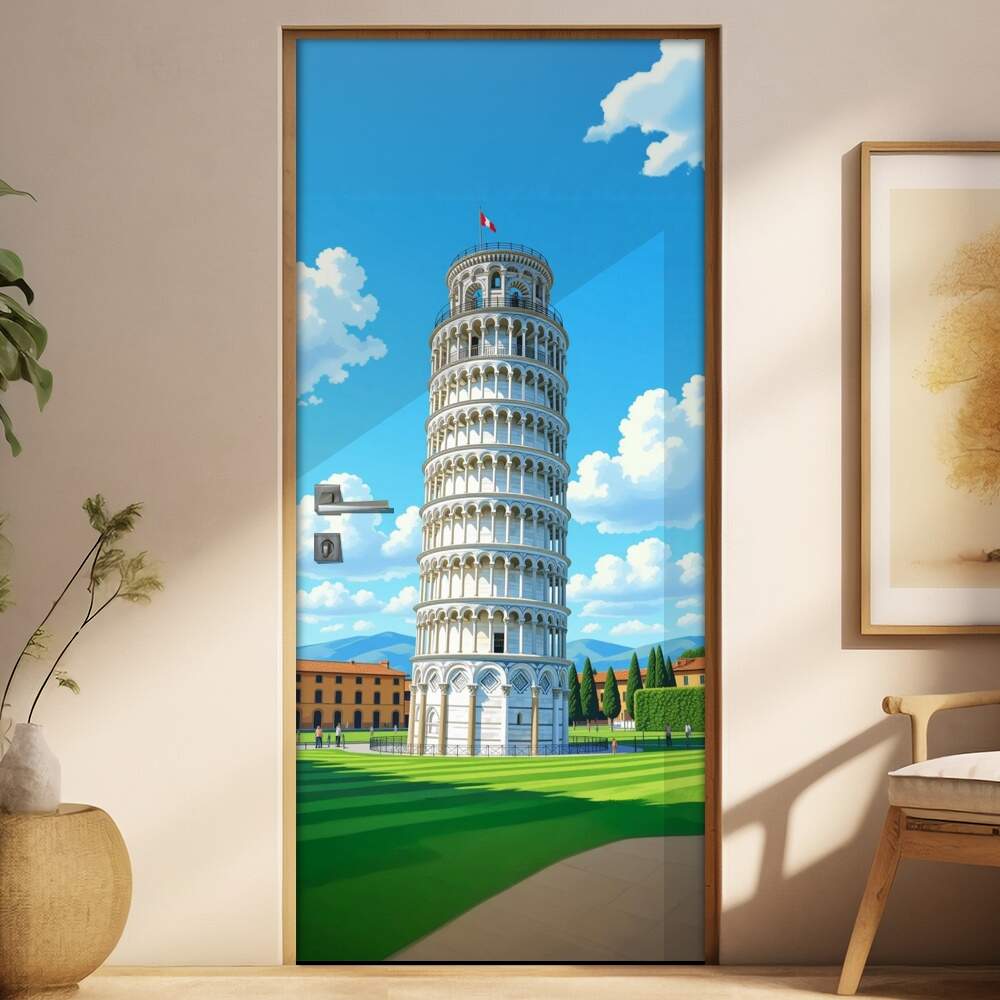 Adesivo de Porta Torre de Pisa (Itlia)