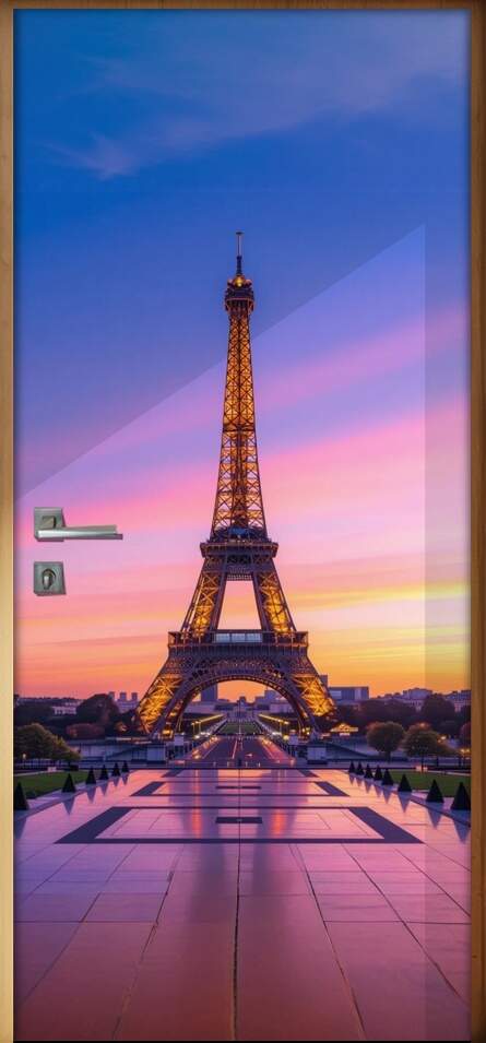 Adesivo de Porta Torre Eiffel