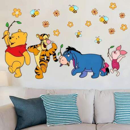 Adesivo de Parede Ursinho Poo e Amigos