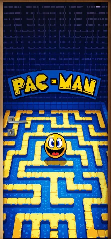 Adesivo de Porta Pac-Man