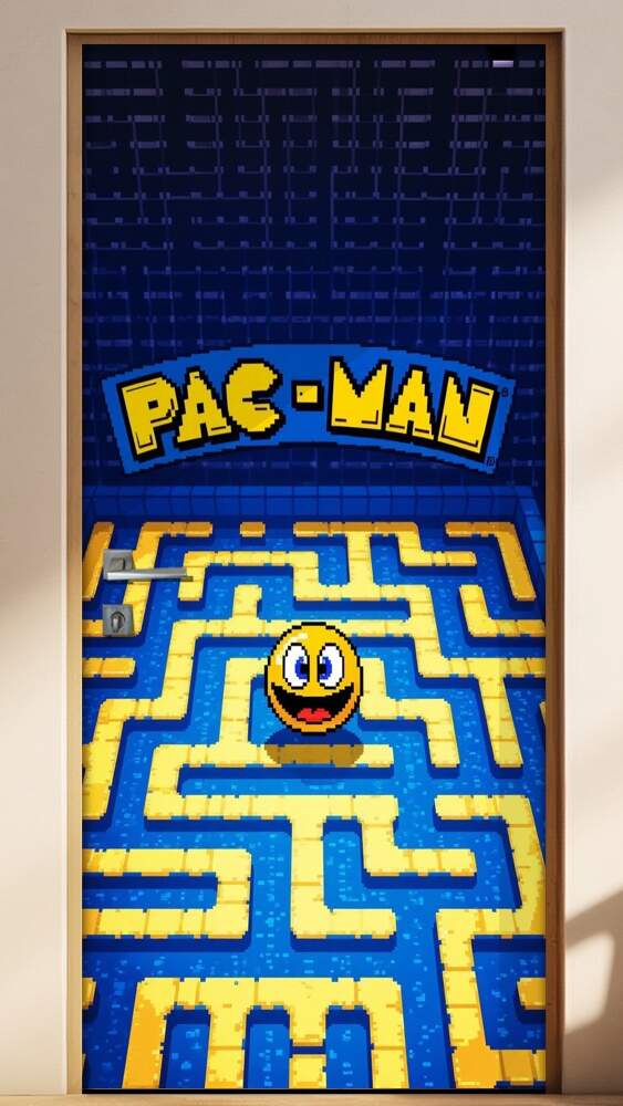 Adesivo de Porta Pac-Man