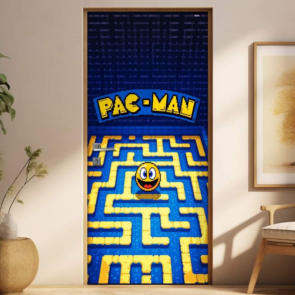 Adesivo de Porta Pac-Man