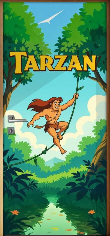 Adesivo de Porta Tarzan