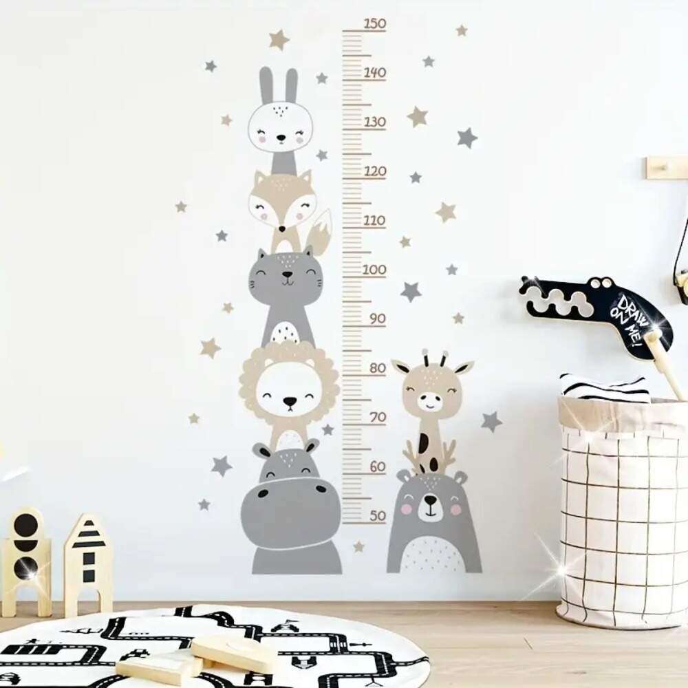 Adesivo de Parede Rgua de Altura Selva Encantada