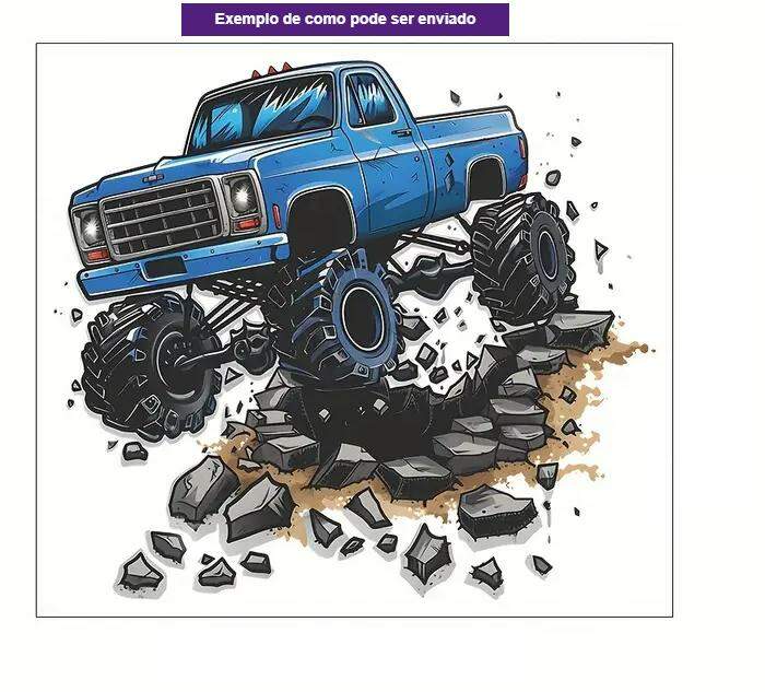 Adesivo de Parede Aventura Caminh�o Monstro