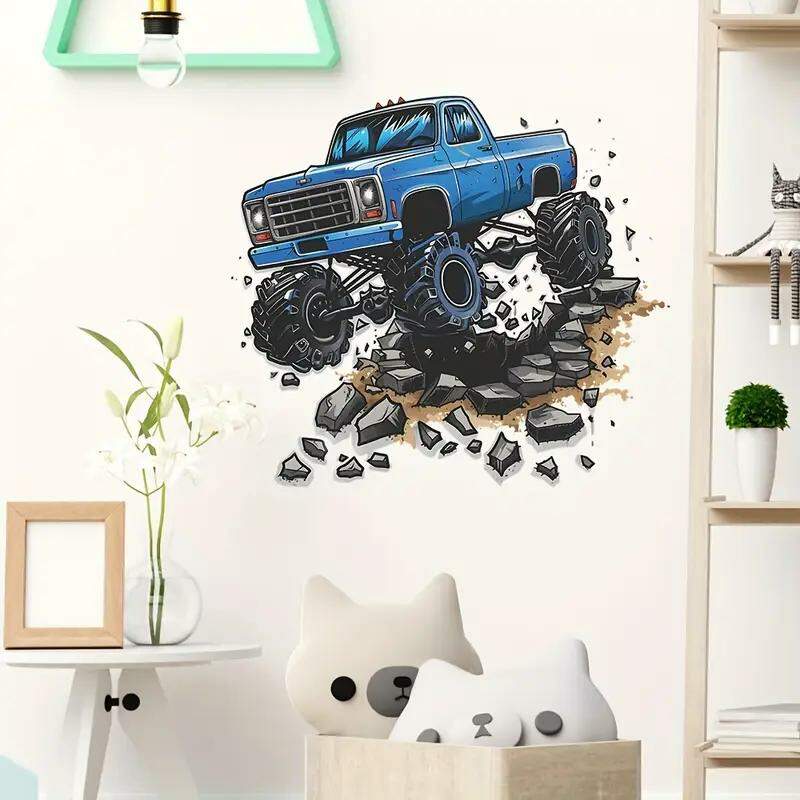 Adesivo de Parede Aventura Caminh�o Monstro