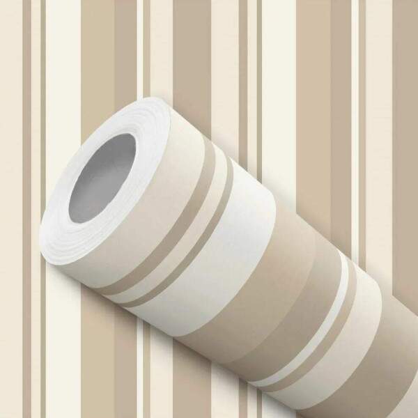 Papel de Parede Listras Beges