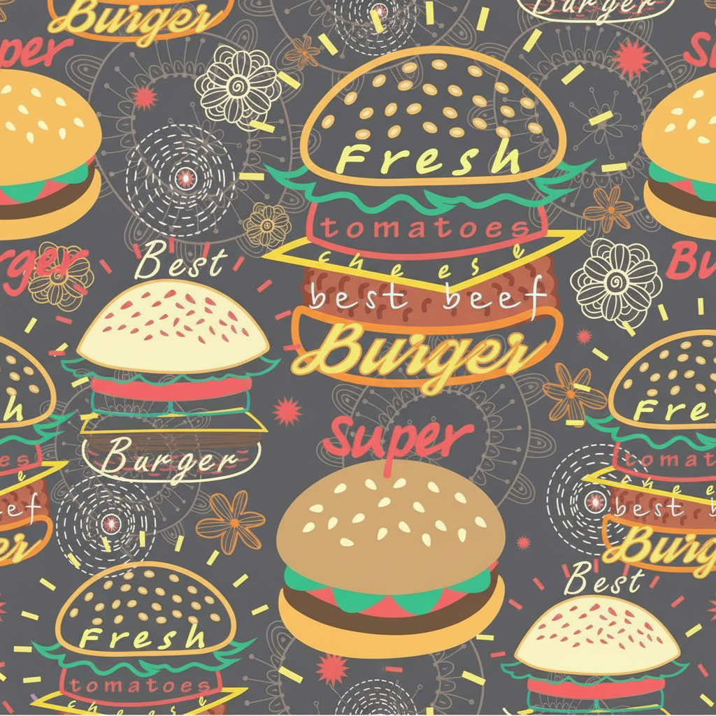 Papel de Parede Hamburgueria