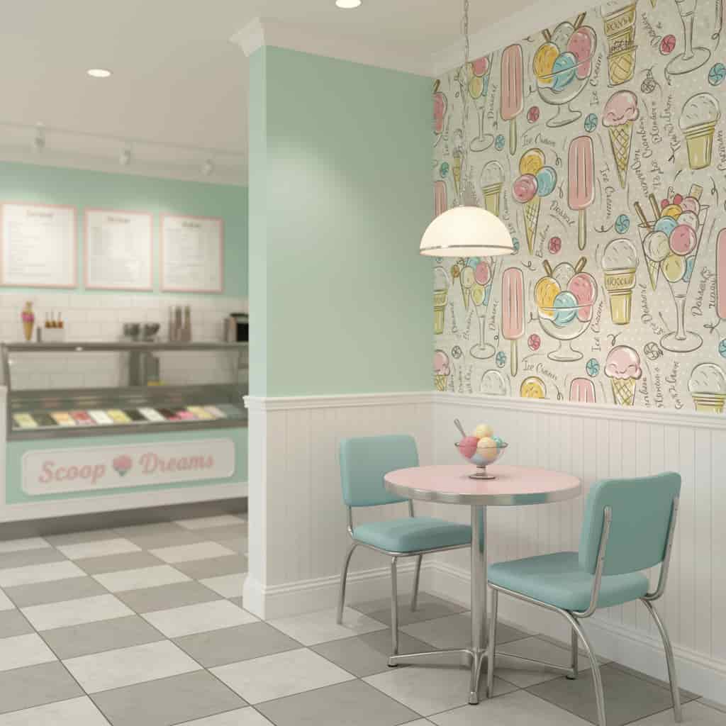 Papel de Parede Sorveteria