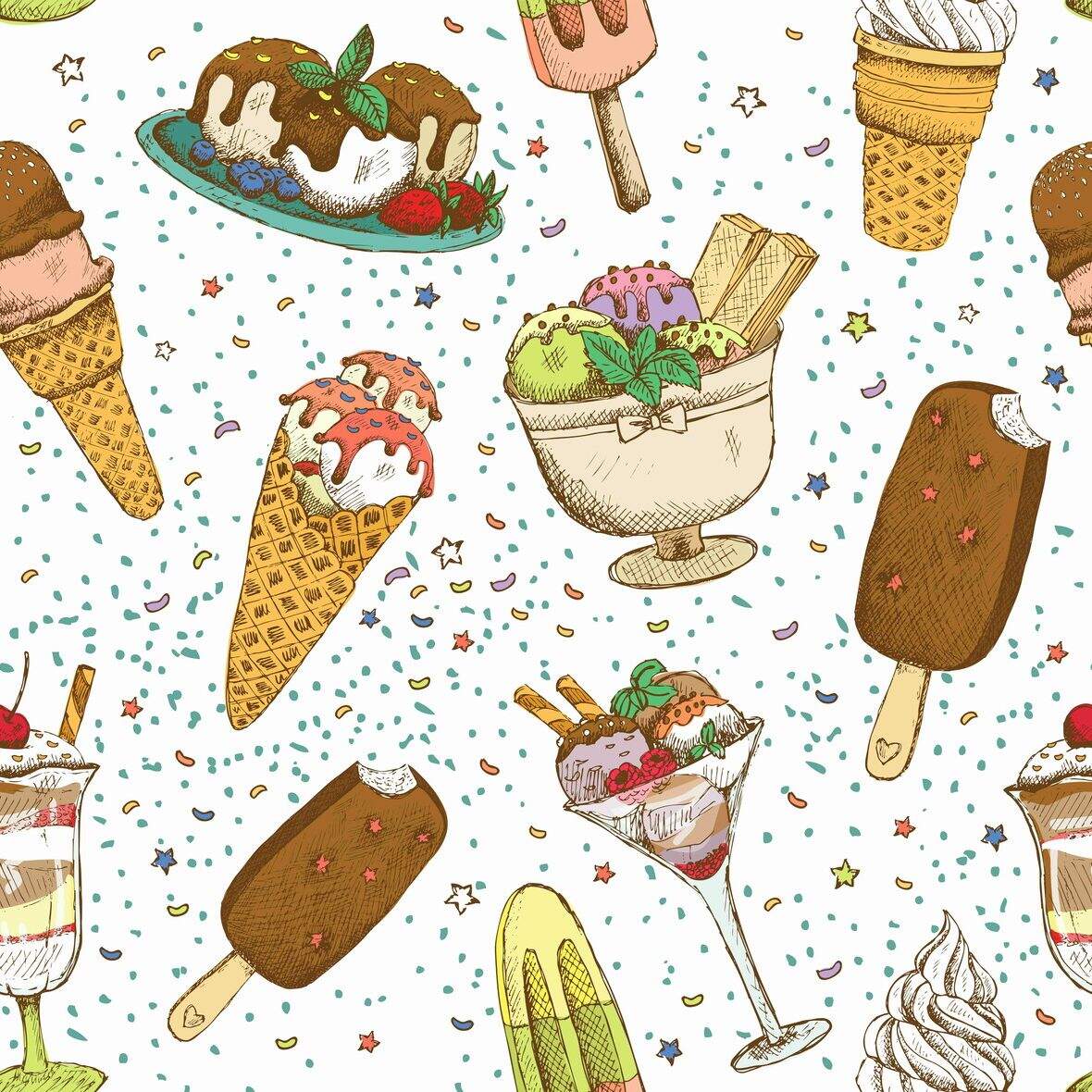 Papel de Parede Sorveteria