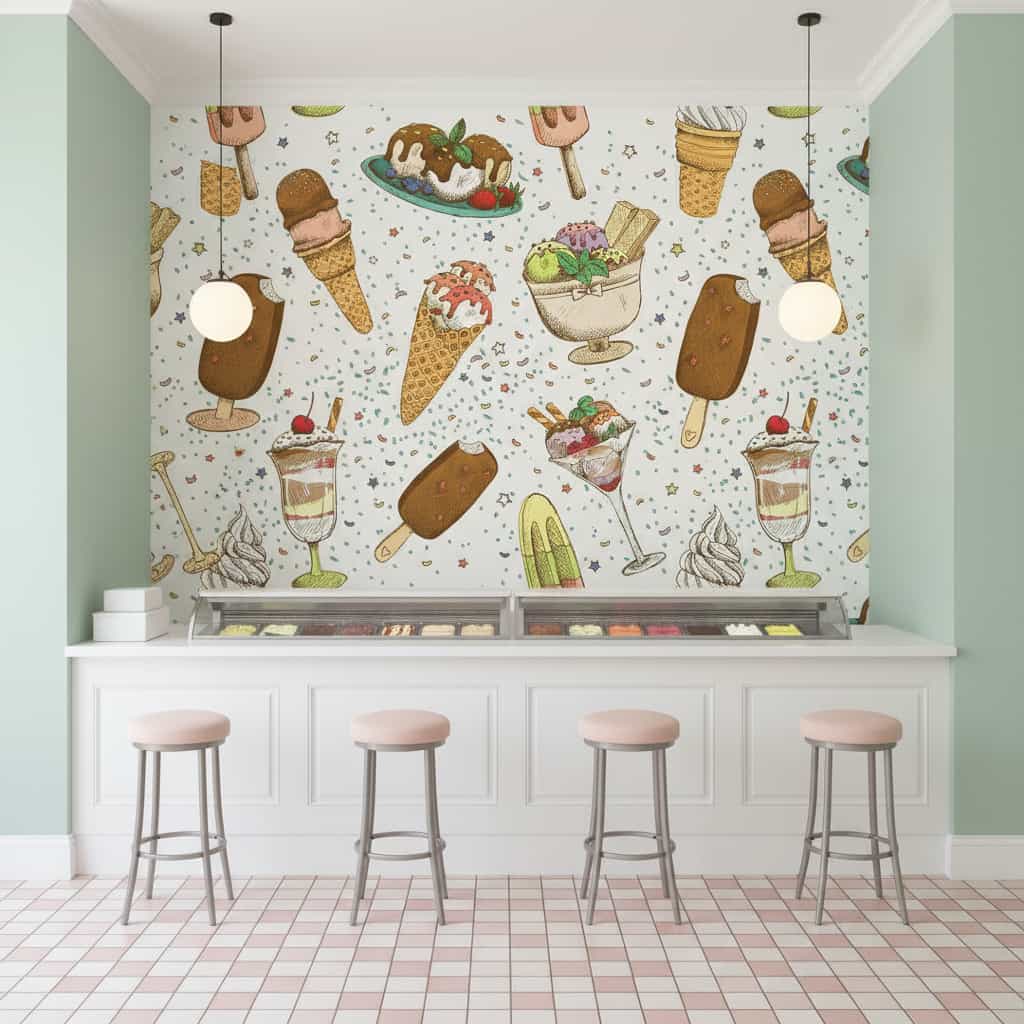 Papel de Parede Sorveteria