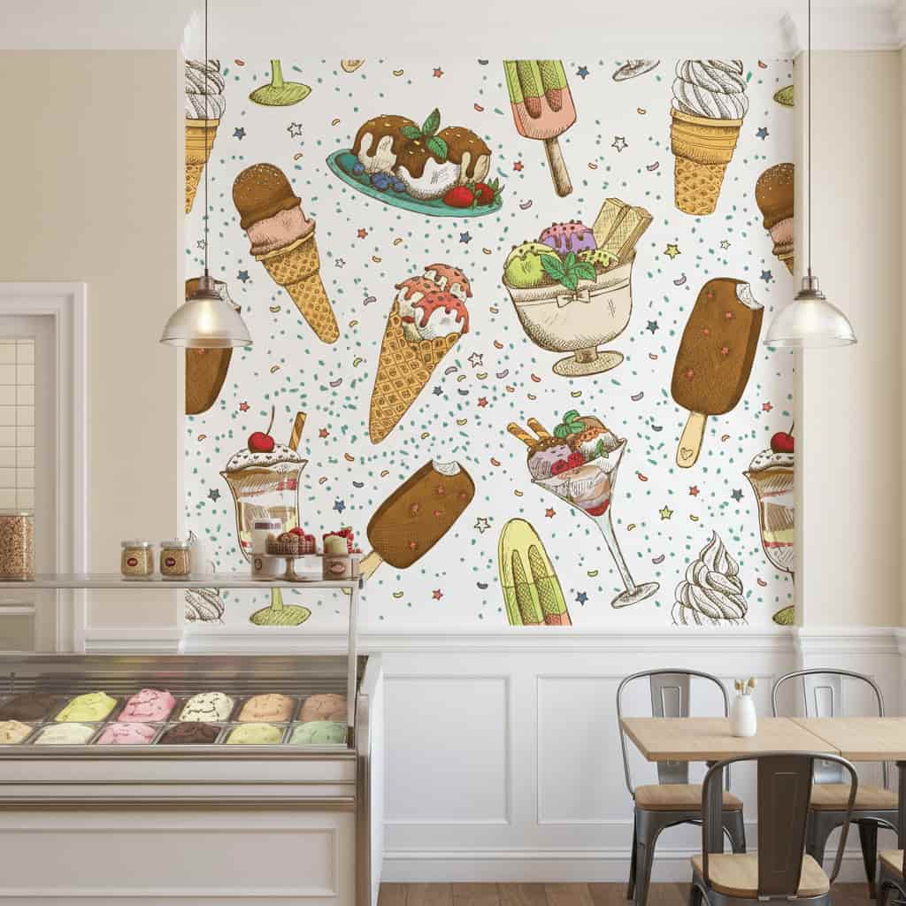 Papel de Parede Sorveteria
