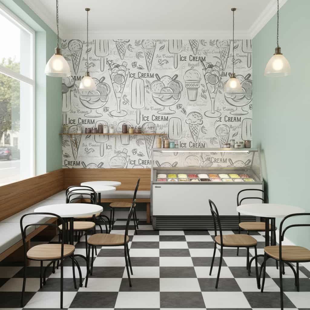 Papel de Parede Sorveteria