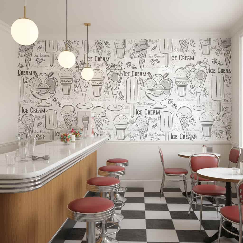 Papel de Parede Sorveteria