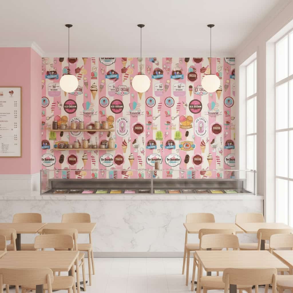 Papel de Parede Sorveteria