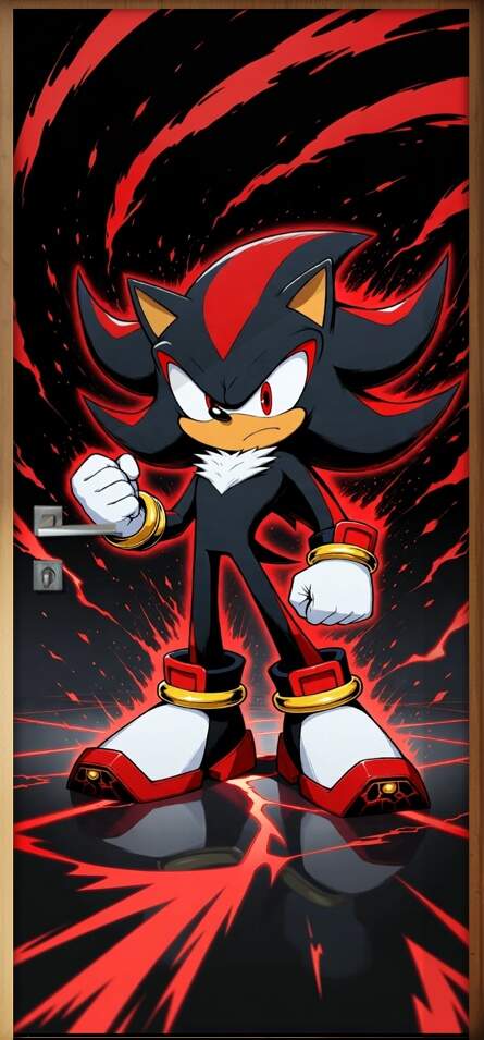 Adesivo de Porta Shadow (Sonic)