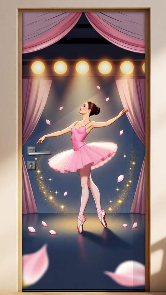 Adesivo de Porta Bailarina