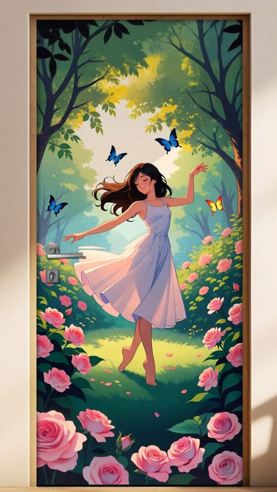 Adesivo de Porta Bailarina