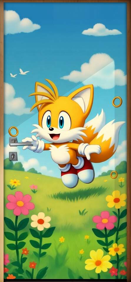 Adesivo de Porta Tails