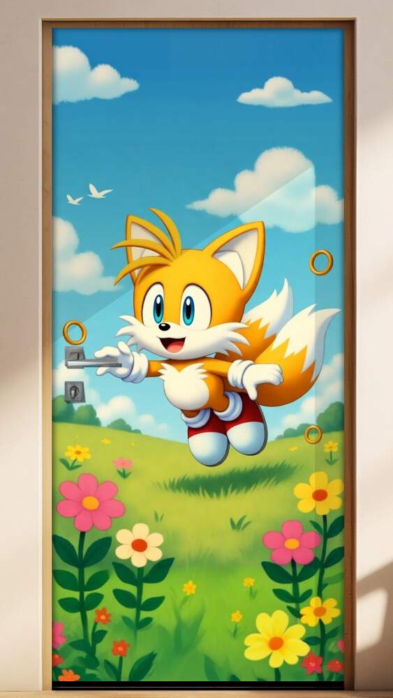 Adesivo de Porta Tails