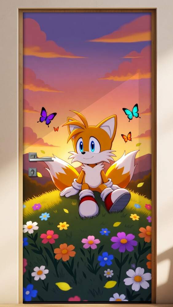 Adesivo de Porta Tails