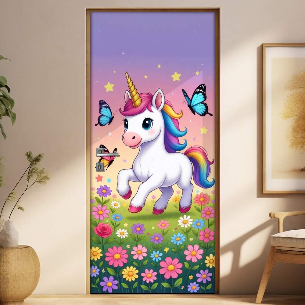 Adesivo de Porta Unicornio