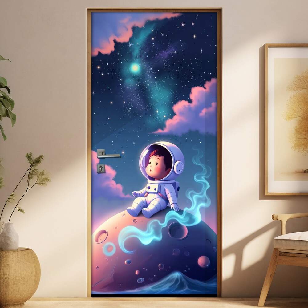 Adesivo de Porta Baby Astronauta