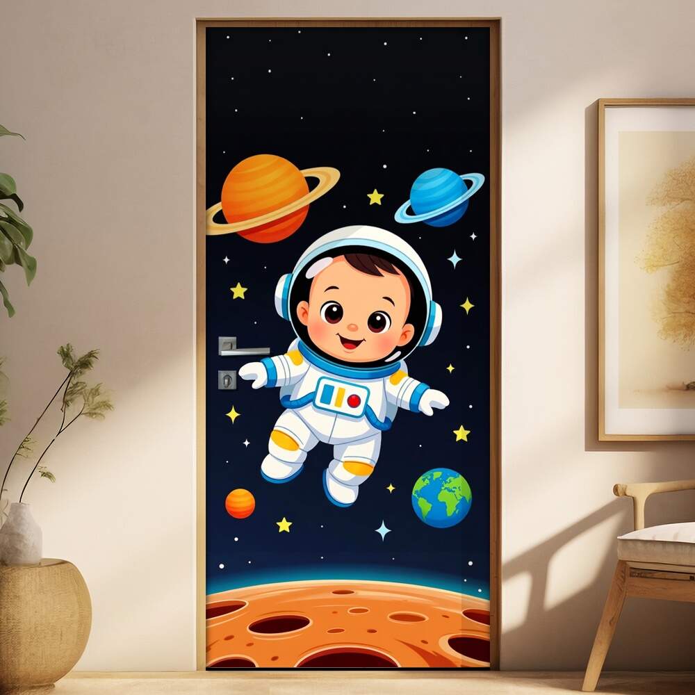 Adesivo de Porta Baby Astronauta