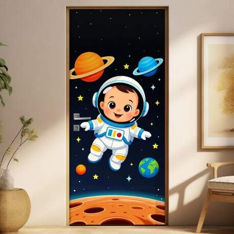 Adesivo de Porta Baby Astronauta