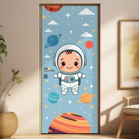 Adesivo de Porta Baby Astronauta
