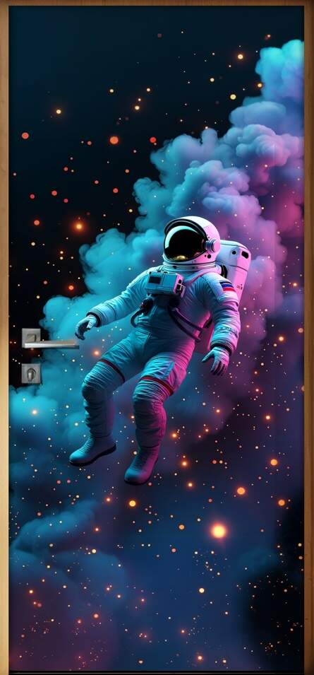 Adesivo de Porta Astronauta