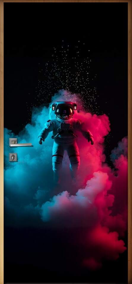 Adesivo de Porta Astronauta