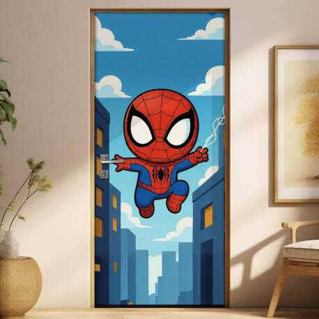 Adesivo de Porta Baby Homem Aranha