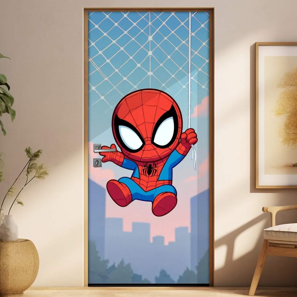 Adesivo de Porta Baby Homem Aranha