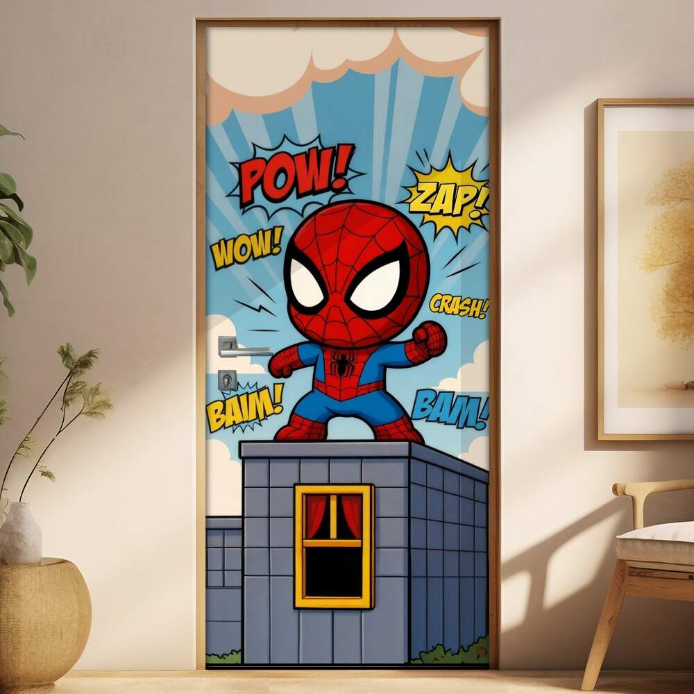 Adesivo de Porta Baby Homem Aranha