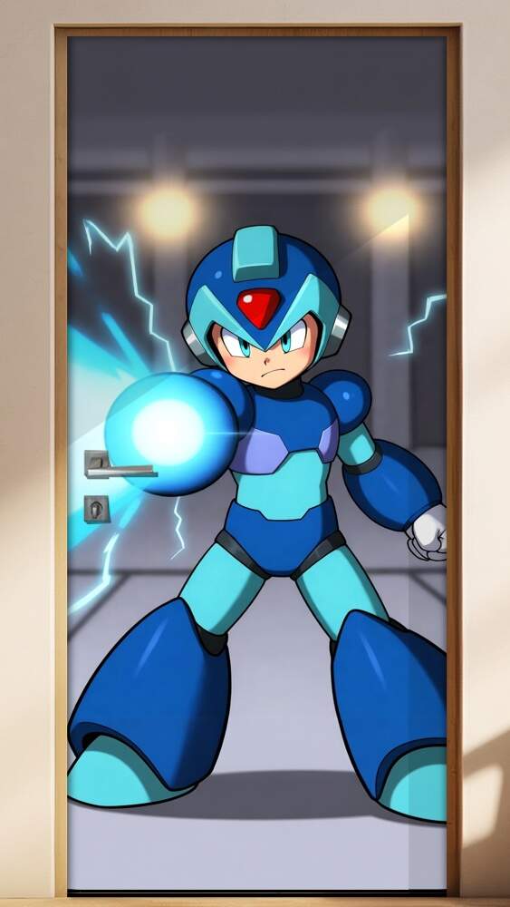 Adesivo de Porta Mega Men X